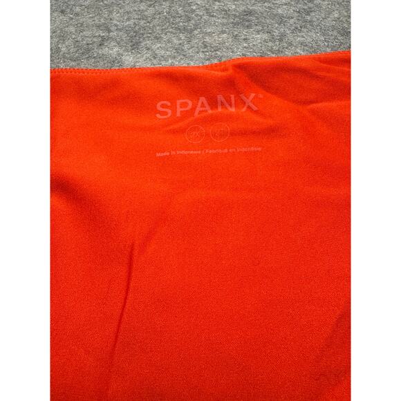 Spanx 2X Red Sleeveless Fit & Flare Midi Dress Stretch Nylon Pockets Plus - Picture 5 of 8